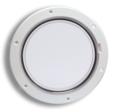 Beckson Deck Plate 4" White/Clear [DP40-W-C]