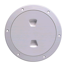 Beckson Deck Plate 6"White Screw Smooth [DP60-W]