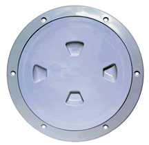 Beckson Deck Plate 8"White/Screw Smooth [DP80-W]