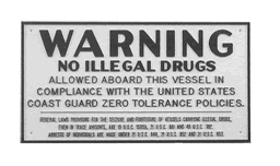 Bernard P-229 Drug Warning Plaque