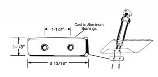 Camp Company BNT1 Bennett Trim Tab Zinc Anode Kit