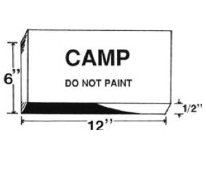 Camp Company Hull Plate Zinc Anode ZP2 12" X 6"