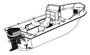 Carver Cover 17.5' Cl 92"W Haze Gray [70017P10]