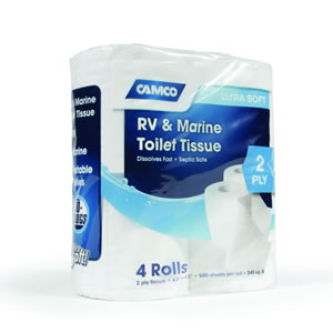 Camco TST RV & Marine 2 Ply Toilet Tissue 4-Pack