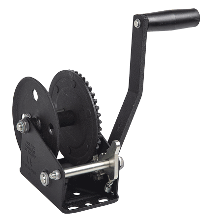 Fulton Hand Winch 900lb Black W/Strap [142026]