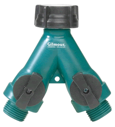 Gilmour Dual Outlet Full Flow Shut-Off Valve