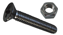 Handi-Man Marine Ss Fh Ph M/S W/Nut 6-32x1 [770-M]