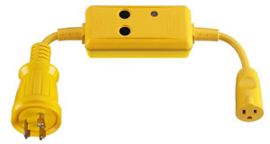 Hubbell Gf Adapter 30 To 15 Amp [HBL105GF]