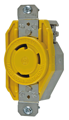 Hubbell Receptacle 30a Single [HBL26CM10A]