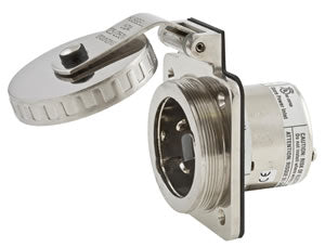 Hubbell Shore Pwr Inlet 50a 125/250v [HBL504SS]