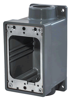 Hubbell Fd Box 3/4" Gray [HBL6083]