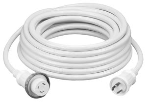 Hubbell Molded Cord Set 25' White [HBL61CM03W]