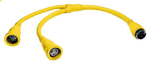 Hubbell Y Adptr 2-50a Plug 50a Ol [HBL64CM55]