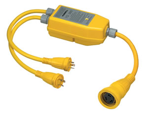 Hubbell Y Adptr 2-30a Plug 50a Outlet [HBLYQ230]