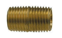 Midland Metal Close Nipple Brass 1/8"Xcl [28-131]