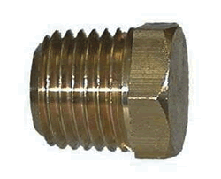 Midland Metal Hex Head Plug Brass 1/8" [28-201S]