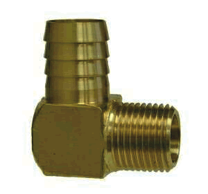 Midland Metal Hose Barb Elbow 5/16" X 1/4" [32-040]