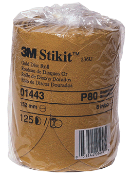 3M Stik-It Disc Gold P80(125) [01443]