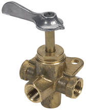 Moeller Marine 033304-10 4-Way Valve 1/4" (304WV4)