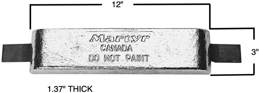 Martyr Weld-On Aluminum Anode [CGZ03LTAA]