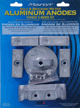 Martyr Aluminum Anode Verado 6 Cylinder Kit