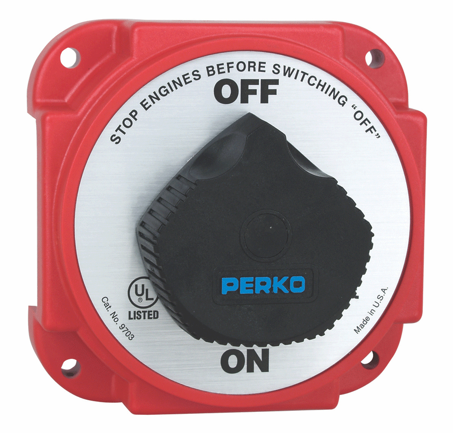 Perko Hd Battery Switch On/Off 450a [9703DP]