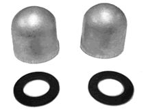 Performance Metals Button Zinc Anode 55989 2-Pack