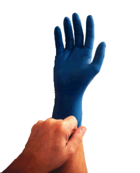 Emerald Latex Gloves Blue Lg (PK50) [4601]