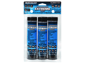 Mercury / Quicksilver 92-8M0071837 Extreme Grease 3 Oz. Cartridge 3 Pack