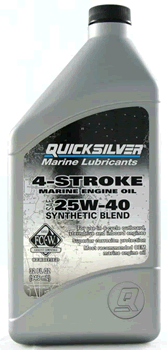 Mercury / Quicksilver 92-8M0078622 25w40 Synthetic Blend Oil Quart