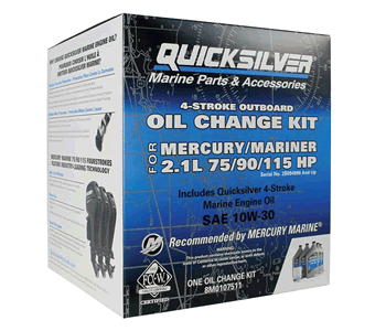Mercury / Quicksilver 8M0107511 Kit Oil Change 75 115 10w30