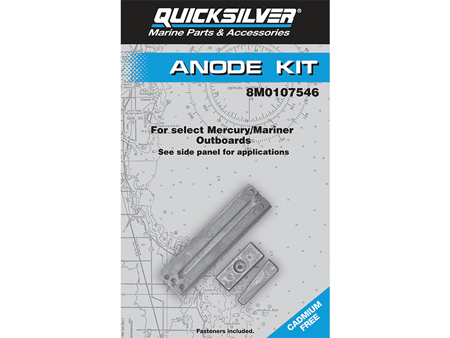 Mercury / Quicksilver 8M0107546 Anode Kit Aluminum