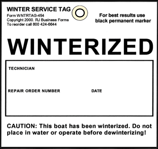 RJ Winterized Tags (PK-100) [WNTRTAG-454]