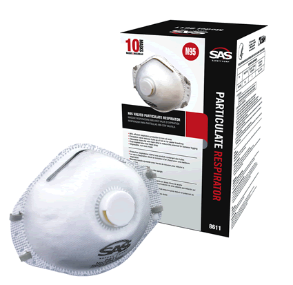 Sas Safety Respirator Valve Partic.(10) [8611]