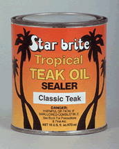 Starbrite Tropical Teak Oil Sealer Classic Dark 16 oz