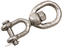 Sea-Dog 181206 Galvanized Jaw Eye Swivel 1/4"