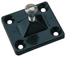 Sea-Dog 273255-1 Nylon HD Side Mt Deck Hinge Black