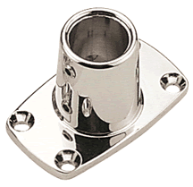 Sea-Dog 286190-1 Chrome Zinc 90-D Rectangle Base 7/8"