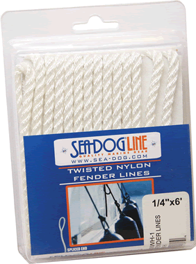 Sea-Dog Twisted Fl 1/4"X6'White (PR) [301106006WH-1]