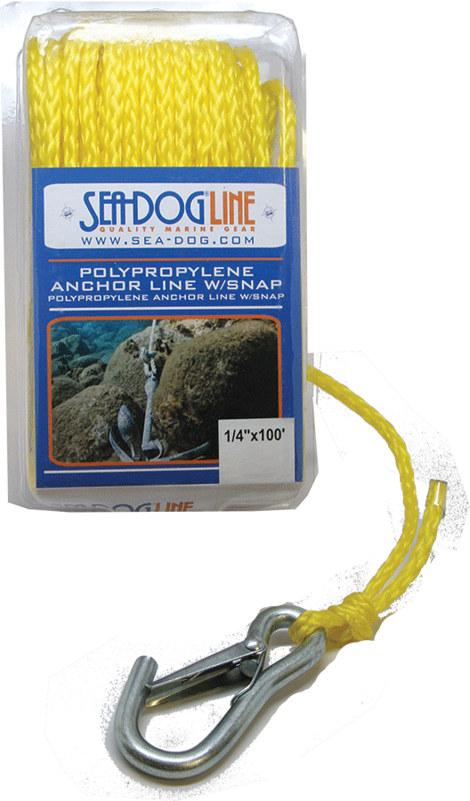 Sea-Dog Poly Line W/Snap 1/4"X50'Yel [304206050YW-1]