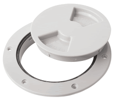 Sea-Dog 335740-1 Deck Plate 4-1/2" White