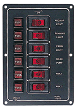 Sea-Dog 422110-1 Vertical 6 Switch Panel