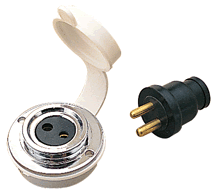 Sea-Dog 426142-1 Chrome 12v Cable Outlet