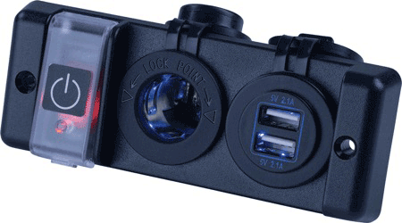 Sea-Dog Switch Panel Usb/Socket [426506-1]