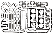 Sierra 184386 Overhaul Gasket Set 305/350