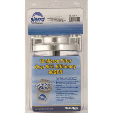 Sierra 1879851 Filter Kit S.S. 3/8" 10 Micron