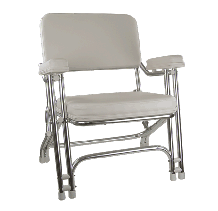 Springfield Folding Deck Chair White [1080021]