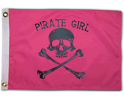 Taylor Made Pirate Girl Flag 12"X18" [1801]