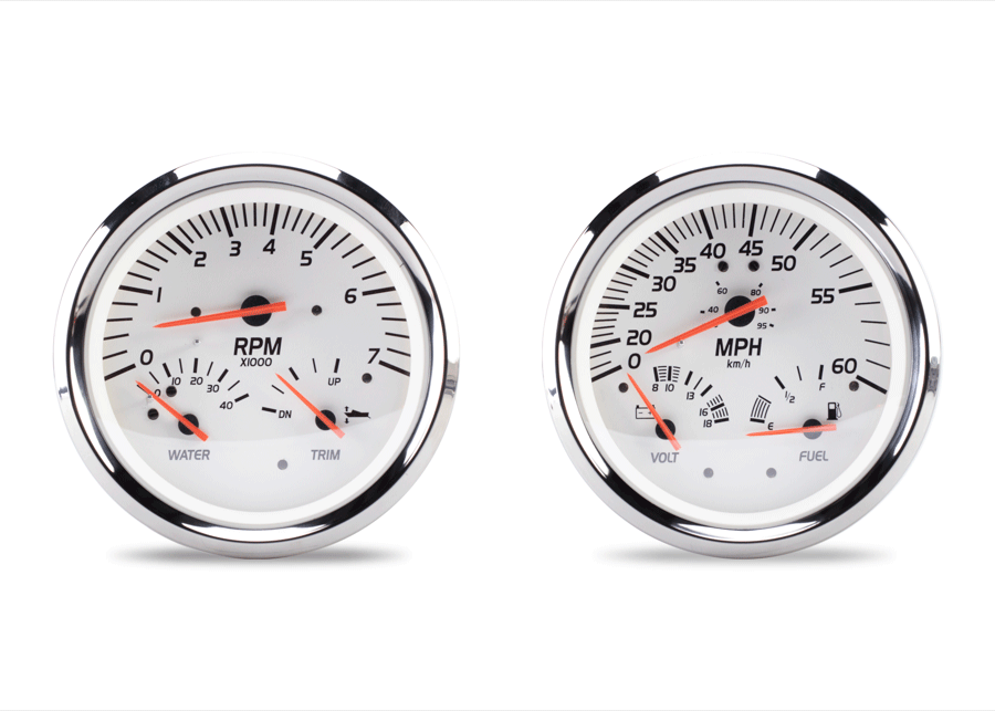 Seastar Mf Gauge Kit Brp/Suzuki [21010P]