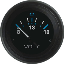 Seastar Voltmeter 12v Eclipse [68408P]